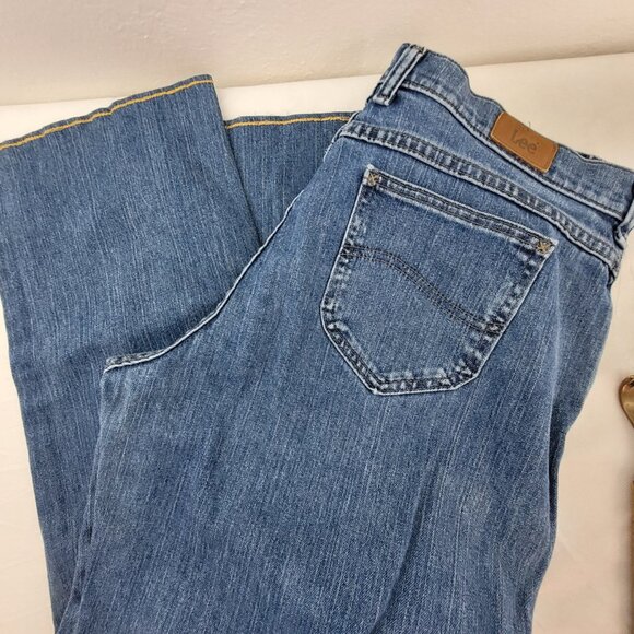 Lee Jeans Women's 12 Blue Denim 29.5" Modified Hem - Picture 11 of 11